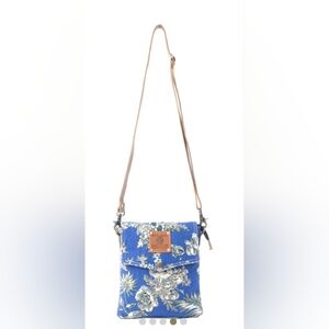 Myra Azure Bloom Crossbody Bag